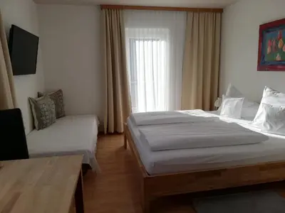 Ein Bett oder Betten in einem Zimmer der Unterkunft Haus Matt