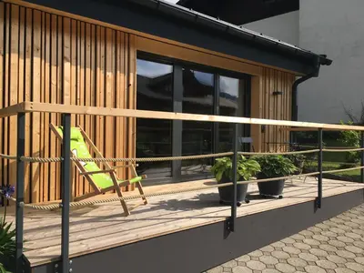 Ein Balkon oder eine Terrasse in der Unterkunft Lodge 5
