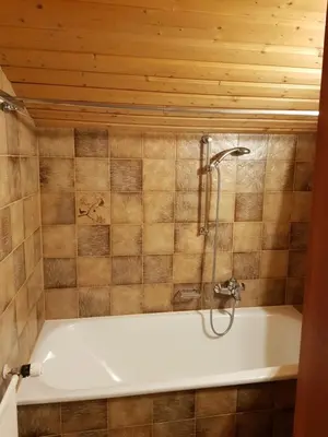 Ein Badezimmer in der Unterkunft Landhaus Almrausch