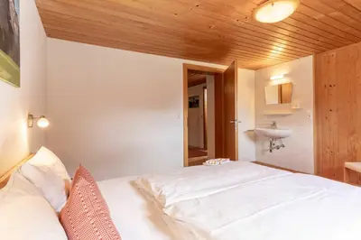 Ein Bett oder Betten in einem Zimmer der Unterkunft Ferienbauernhof Kohler
