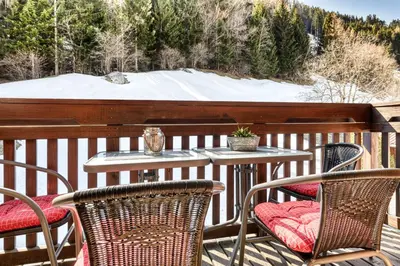 Ein Balkon oder eine Terrasse in der Unterkunft Chalet Fischer by A-Appartments