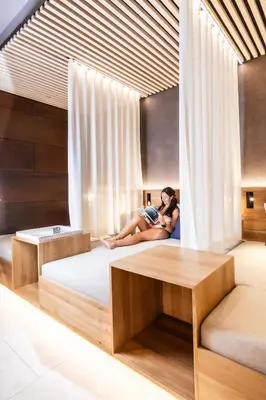 Ein Bett oder Betten in einem Zimmer der Unterkunft Alpen Hotel Post