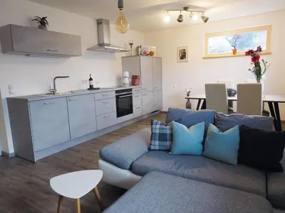 Küche/Küchenzeile in der Unterkunft Apartment Silbertal - Ferienwohnung