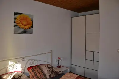 Ein Bett oder Betten in einem Zimmer der Unterkunft Ruhepol