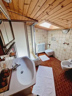 Ein Badezimmer in der Unterkunft Haus Rätikon
