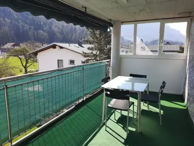 Ein allgemeiner Bergblick oder ein Berglick von der Ferienwohnung aus