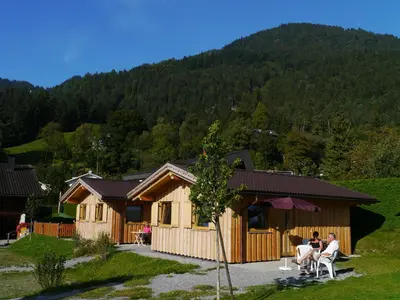 Ein allgemeiner Bergblick oder ein Berglick von des Chalets aus