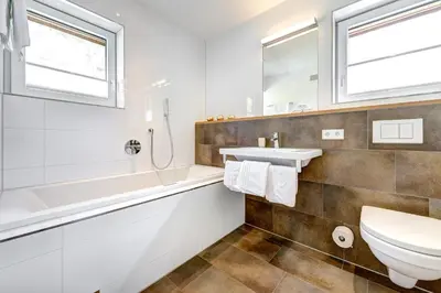 Ein Badezimmer in der Unterkunft Bergzauber Appartements