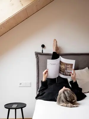 Ein Bett oder Betten in einem Zimmer der Unterkunft Tempel 74 Apartments