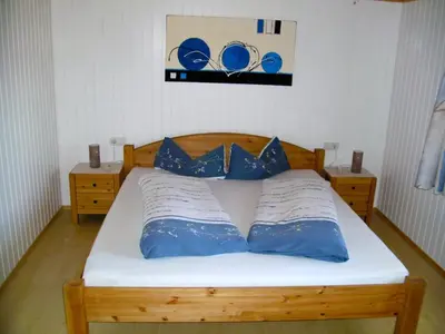 Ein Bett oder Betten in einem Zimmer der Unterkunft Ferienwohnung Lerch