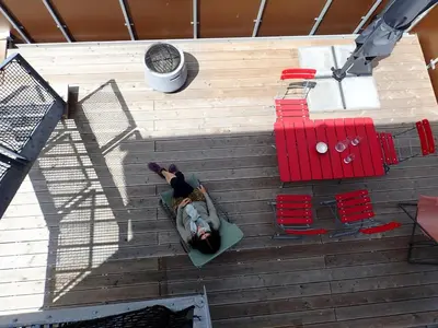 Ein Balkon oder eine Terrasse in der Unterkunft ARLBERGhome Komfort-Apartments & Privat-Sauna