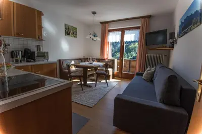 Küche/Küchenzeile in der Unterkunft Haus Glasella