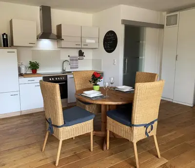 Küche/Küchenzeile in der Unterkunft Ferienwohnung Drachennest mit Sonnenterrasse