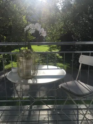 Ein Garten an der Unterkunft Wohnung in zentraler Lage im Rheintal