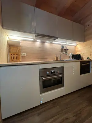 Küche/Küchenzeile in der Unterkunft Alpenburg Bergparadies Apartments