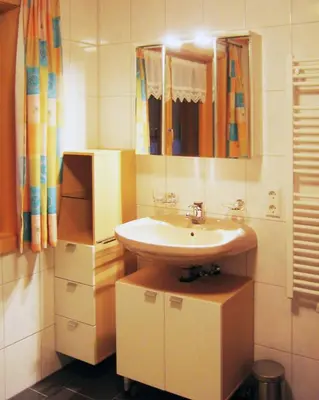 Ein Badezimmer in der Unterkunft Apart Greber