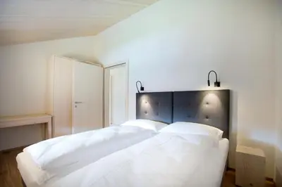 Ein Bett oder Betten in einem Zimmer der Unterkunft Schtûbat (Contactless Check-In)