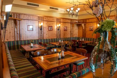 Ein Sitzbereich in der Unterkunft Hotel Brunella