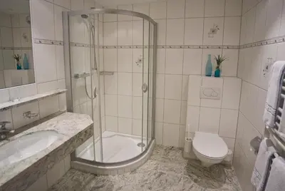 Ein Badezimmer in der Unterkunft Hotel Brunella