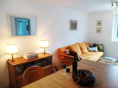 Ein Sitzbereich in der Unterkunft Dimai House No 16 Dornbirn Zentrum