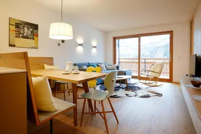 Ein Sitzbereich in der Unterkunft Landhaus Bergpanorama TOP 7