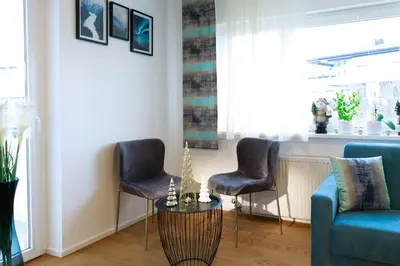 Ein Sitzbereich in der Unterkunft Wohlfühlapartment 47