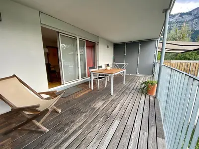 Ein Balkon oder eine Terrasse in der Unterkunft Ferienwohnungen Christine