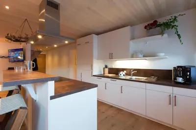Küche/Küchenzeile in der Unterkunft Appartement Seebachsee