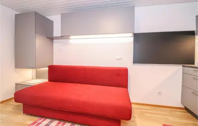 Ein Sitzbereich in der Unterkunft Ferienwohnung Mit Panoramab