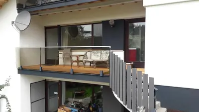 Ein Balkon oder eine Terrasse in der Unterkunft RELAX in der Natur 2 Zimmer Apartment - im Grünen - Ruhelage