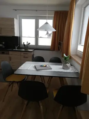 Küche/Küchenzeile in der Unterkunft Ferienwohnung Anton Künzler