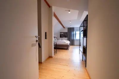 Ein Bett oder Betten in einem Zimmer der Unterkunft Gasthaus Rössle