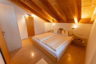 Ein Bett oder Betten in einem Zimmer der Unterkunft Haus Montana