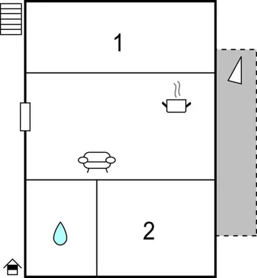 Grundriss der Unterkunft Moderne Ferienwohnungdalaas