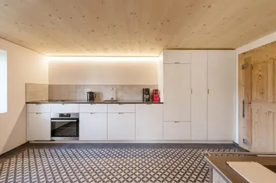 Küche/Küchenzeile in der Unterkunft Ferienwohnung Gertrud