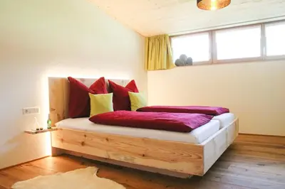 Ein Bett oder Betten in einem Zimmer der Unterkunft Haus Bergquell