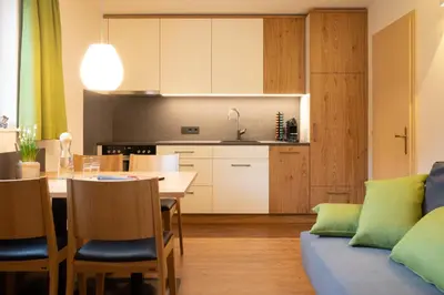 Küche/Küchenzeile in der Unterkunft Ferienwohnung Carmen Schuchter