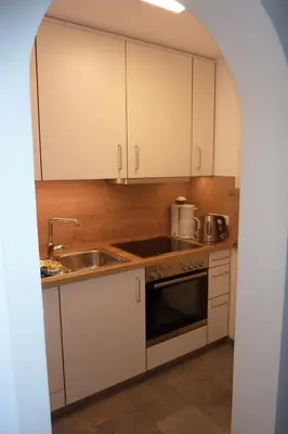 Küche/Küchenzeile in der Unterkunft Haus Monika