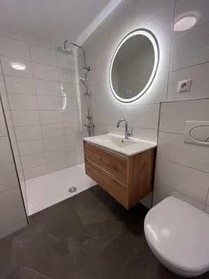 Ein Badezimmer in der Unterkunft Ferienhaus Sarah