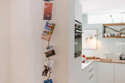 Küche/Küchenzeile in der Unterkunft Rotes Haus Bregenz Wald Wohnung