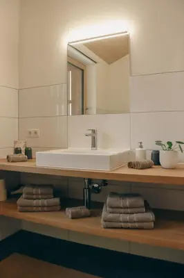 Ein Badezimmer in der Unterkunft Ferienwohnung z'übrmello