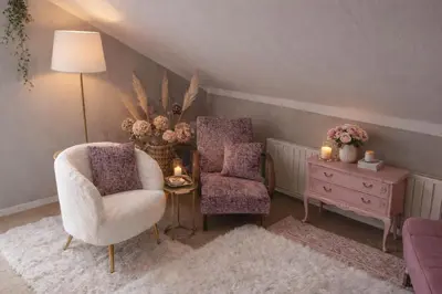 Ein Sitzbereich in der Unterkunft Haus Bregenz Apartment Festspiele