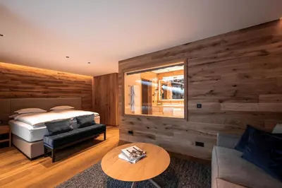 Ein Sitzbereich in der Unterkunft Arla Luxury Home