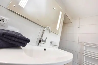 Ein Badezimmer in der Unterkunft Ferienwohnung Frömlig