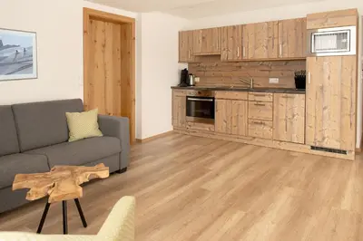 Küche/Küchenzeile in der Unterkunft tannberg LODGE