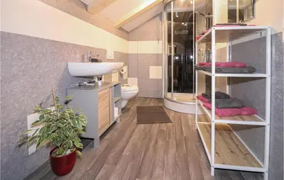 Ein Badezimmer in der Unterkunft Großes Ferienhaus Dalaas