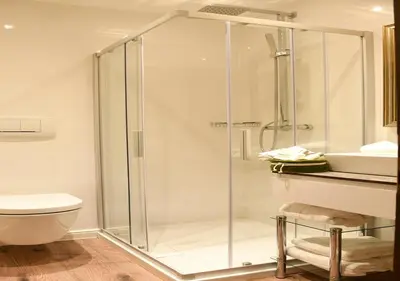 Ein Badezimmer in der Unterkunft Chalet M