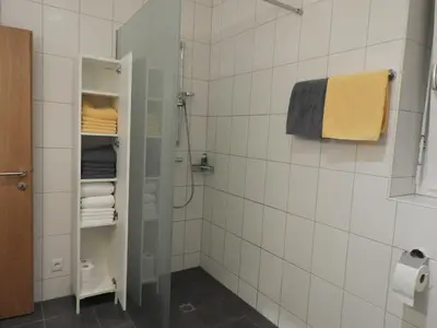 Ein Badezimmer in der Unterkunft Ferienwohnung im Stern