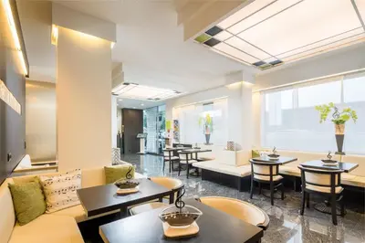 Ein Sitzbereich in der Unterkunft 4-Länder-Hotel Deutschmann