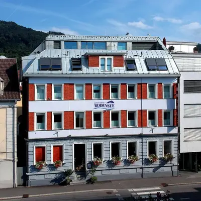 Das Gebäude in dem sich das Hotel befindet